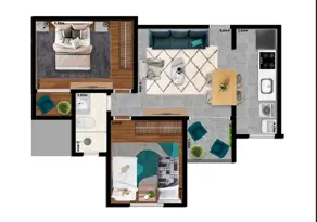 Imagem 2 - Apartamento em Sobradinho, Lagoa Santa - MG