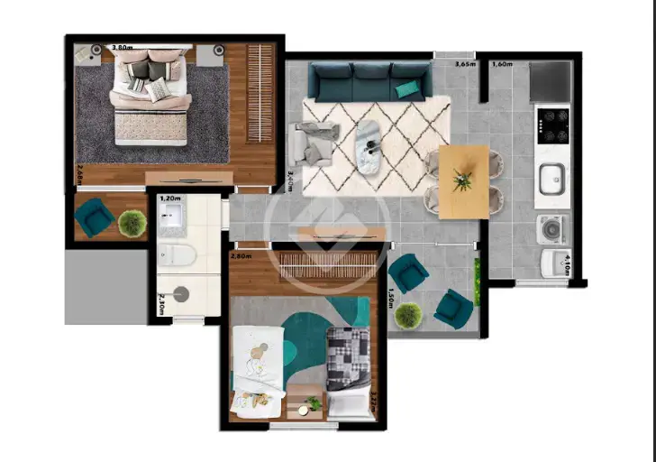 Imagem 2 - Apartamento em Sobradinho, Lagoa Santa - MG