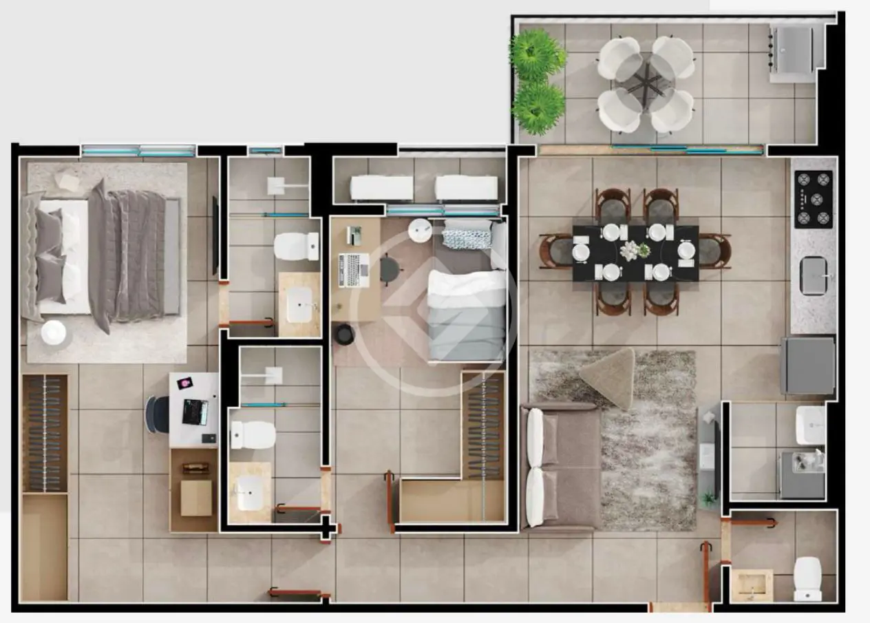 Imagem 1 - Apartamento em Setor Pedro Ludovico, Goiânia - GO
