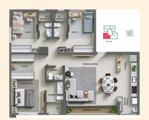 Imagem 2 - Apartamento em Setor Aeroporto, Goiânia - GO