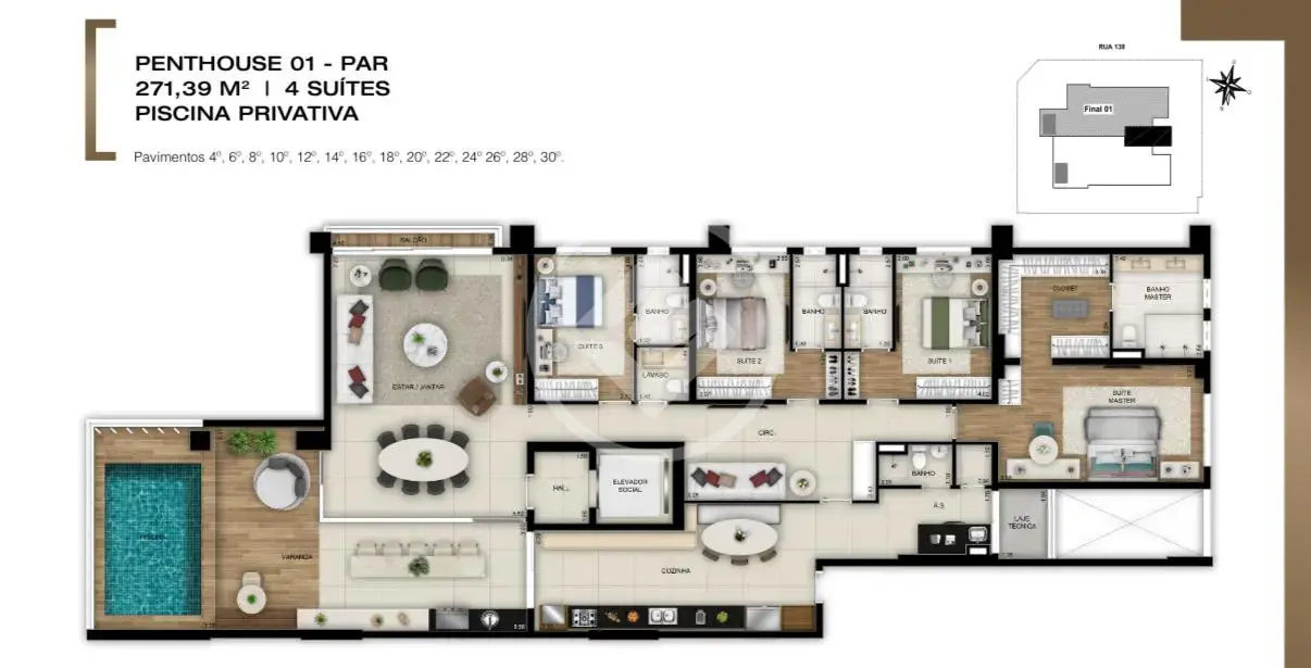 Image 22 - Apartamento em Setor Marista, Goiânia - GO
