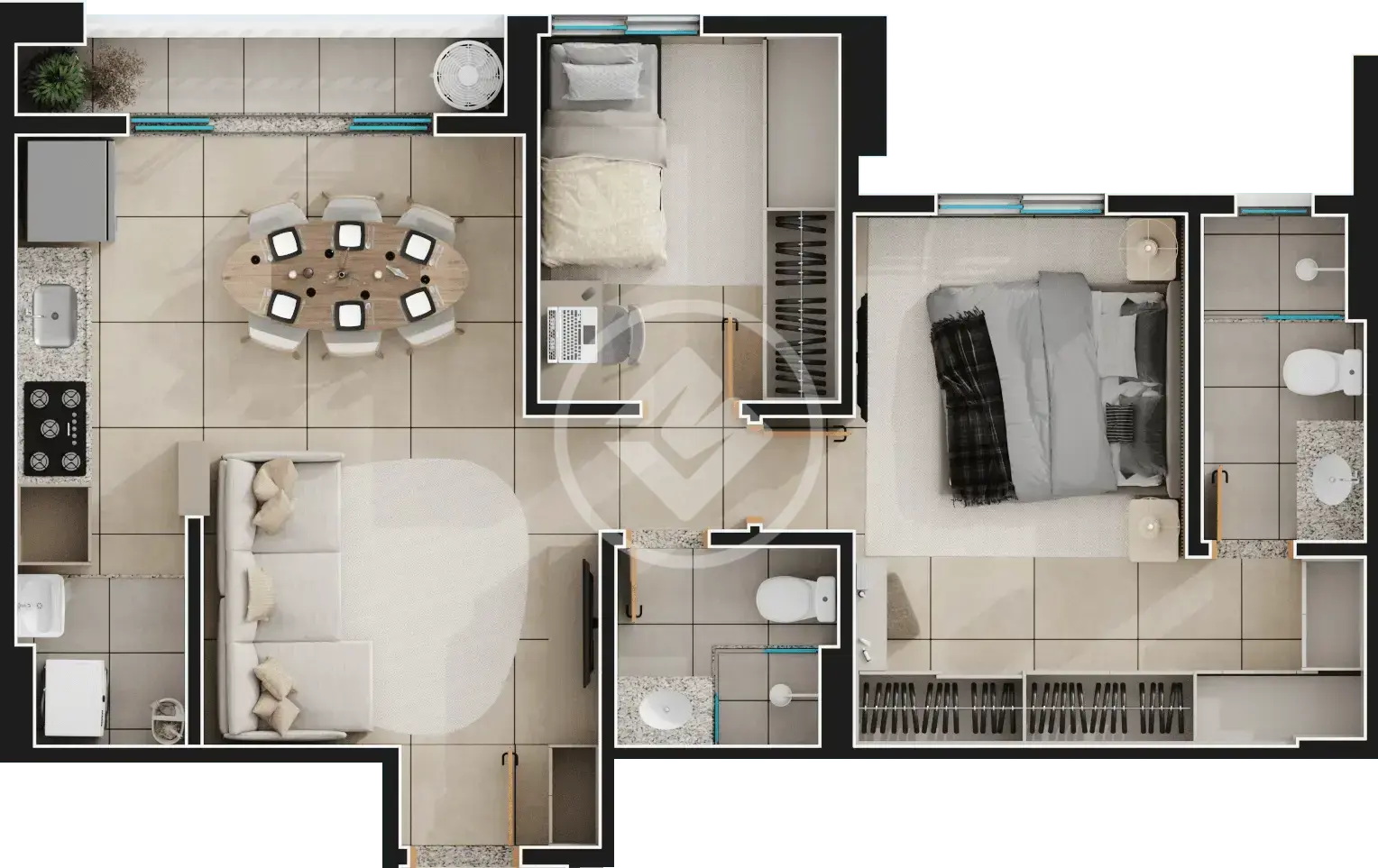 Image 2 - Apartamento em Jardim América, Goiânia - GO