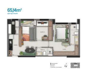 Apartamento Setor Bueno, Goiânia - GO — foto 1