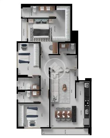 Imagem 4 - Apartamento em Parque Amazônia, Goiânia - GO