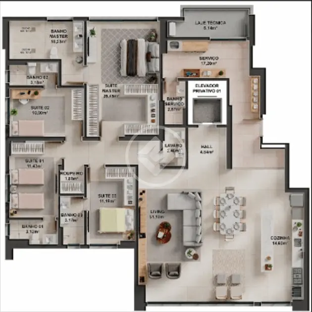 Imagem 2 - Apartamento em Setor Marista, Goiânia - GO