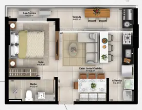 Apartamento Plano Diretor Sul, Palmas - TO — foto 2