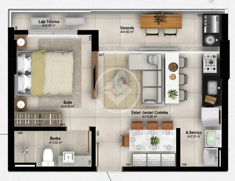 Imagem 1 - Apartamento em Plano Diretor Sul, Palmas - TO