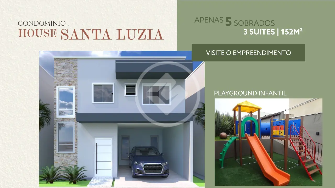Imagem 2 - Sobrado Em Condomínio em Sítios Santa Luzia Residencial, Aparecida de Goiânia - GO