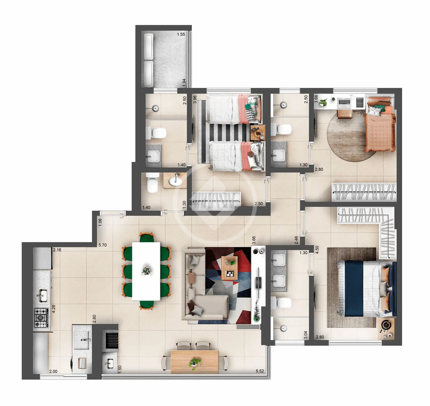 Apartamento PARK LOZANDES, Goiânia - GO — foto 1