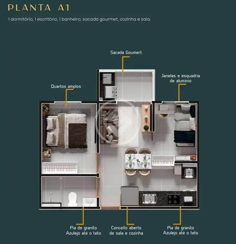 Imagem 1 - Apartamento em Jardim Sao Luiz, Ribeirão Preto - SP