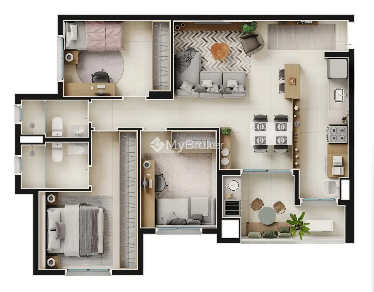 Image 2 - Apartamento em Jardim Botânico, Ribeirão Preto - SP