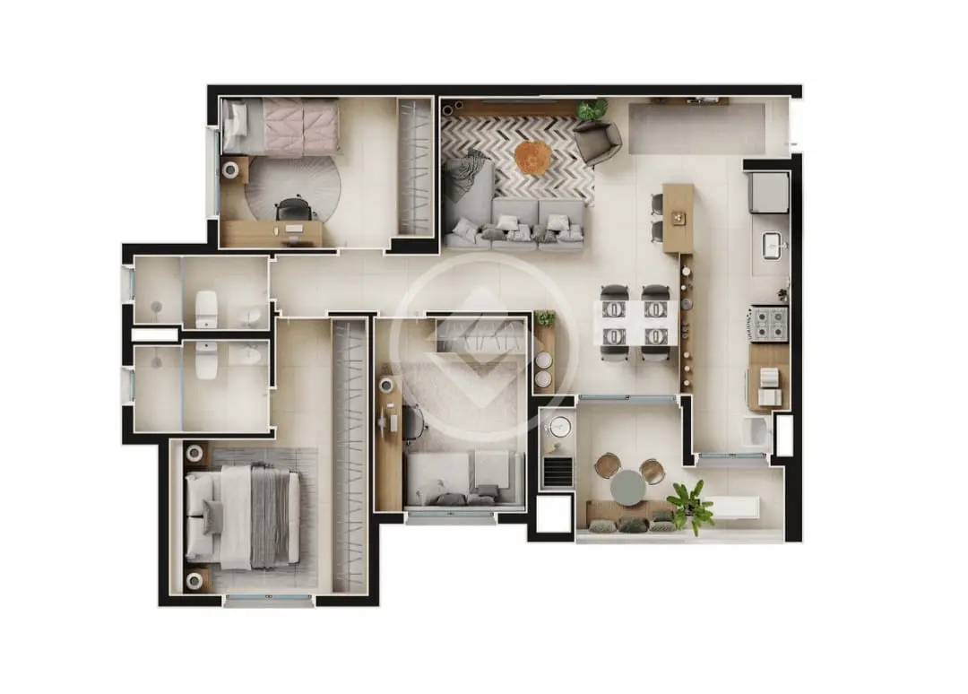 Apartamento Alamedas do Botânico, Ribeirão Preto - SP — foto 2
