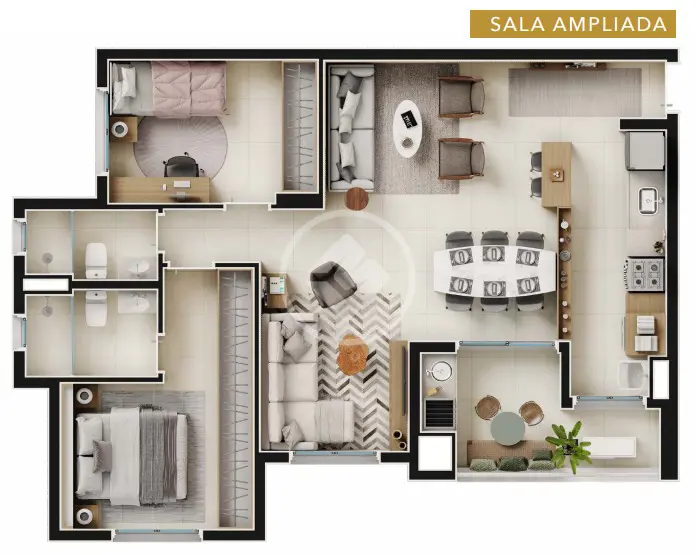 Apartamento Jardim Botânico, Ribeirão Preto - SP — foto 1