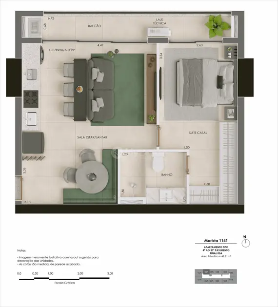 Image 12 - Apartamento em Setor Marista, Goiânia - GO
