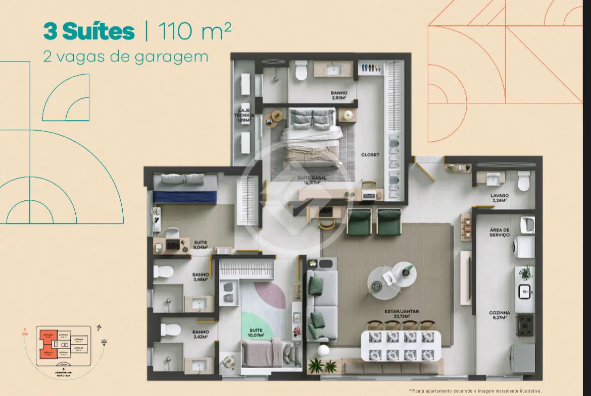 Imagem 2 - Apartamento em Jardim América, Goiânia - GO
