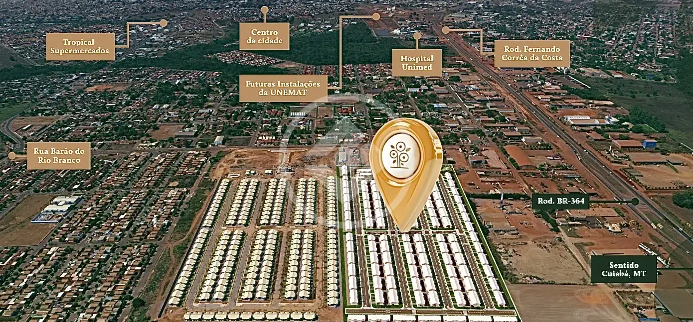 Imagem 1 - Casa Condomínio em VILA RICA, Rondonópolis - MT