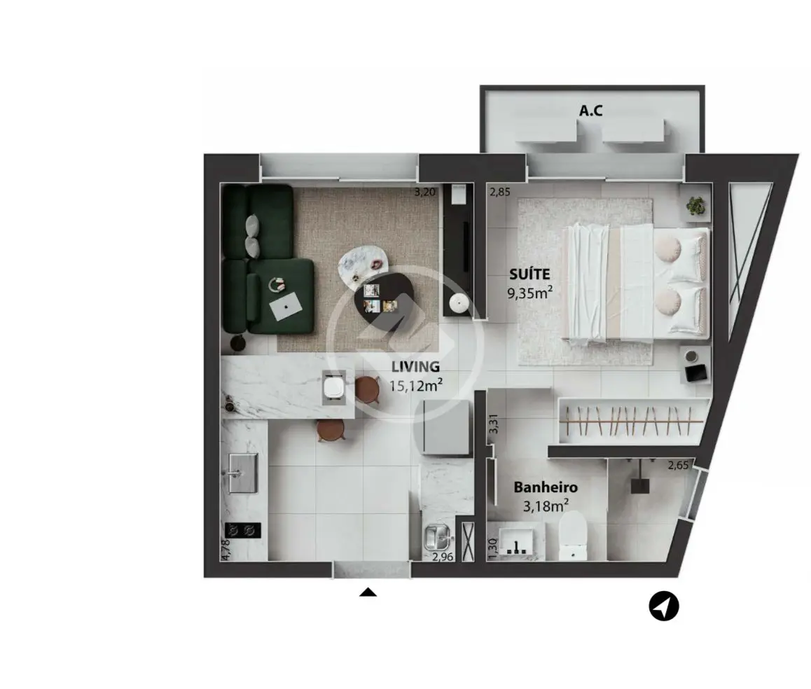 Imagem 4 - Loft / Studio em Gávea, Uberlândia - MG