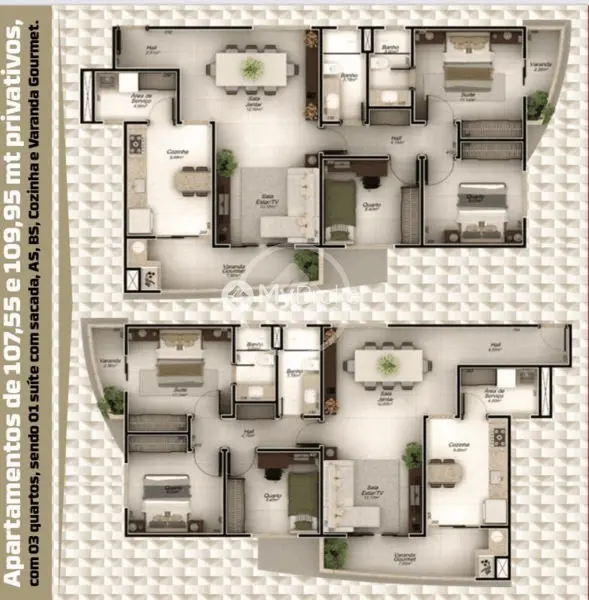 Imagem 2 - Apartamento em Nossa Senhora Aparecida, Uberlândia - MG