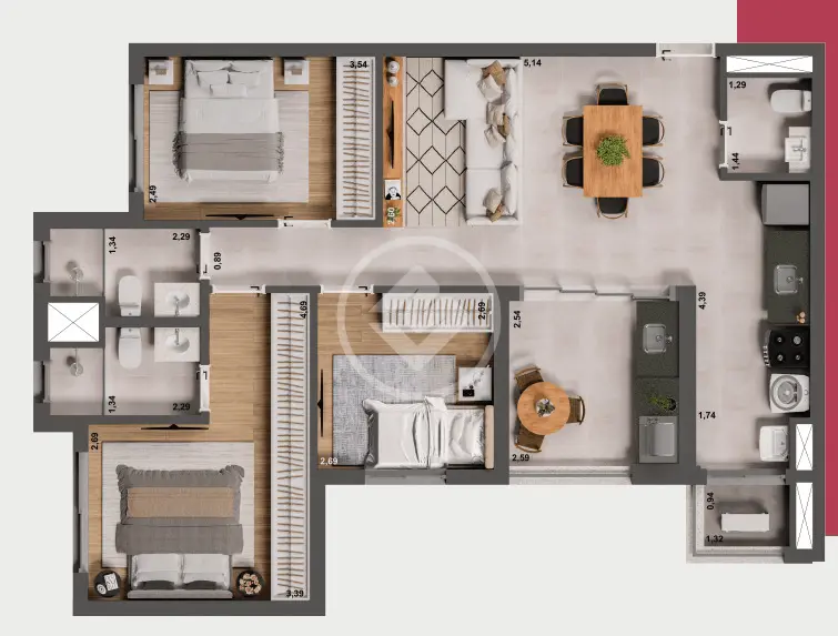 Imagem 5 - Apartamento em Granja Marileusa, Uberlândia - MG