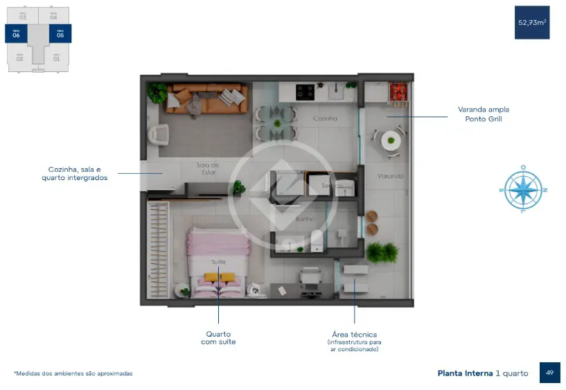 Imagem 1 - Apartamento em Patrimônio, Uberlândia - MG