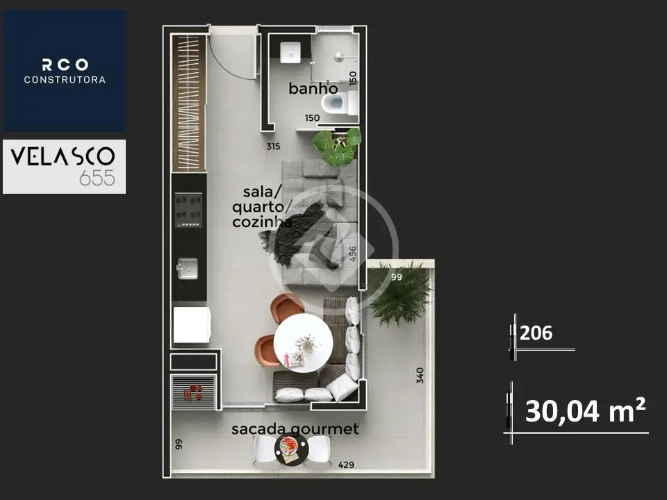 Imagem 2 - Loft / Studio em SANTA MÔNICA, Uberlândia - MG