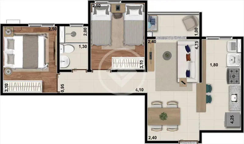 Imagem 1 - Apartamento em Shopping Park, Uberlândia - MG