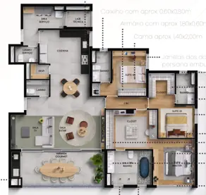Apartamento Jardim Karaíba, Uberlândia - MG — foto 1