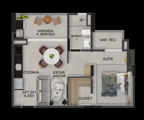 Imagem 3 - Apartamento em Gávea, Uberlândia - MG