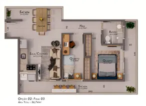 Imagem 4 - Apartamento em Nossa Senhora das Graças, Uberlândia - MG
