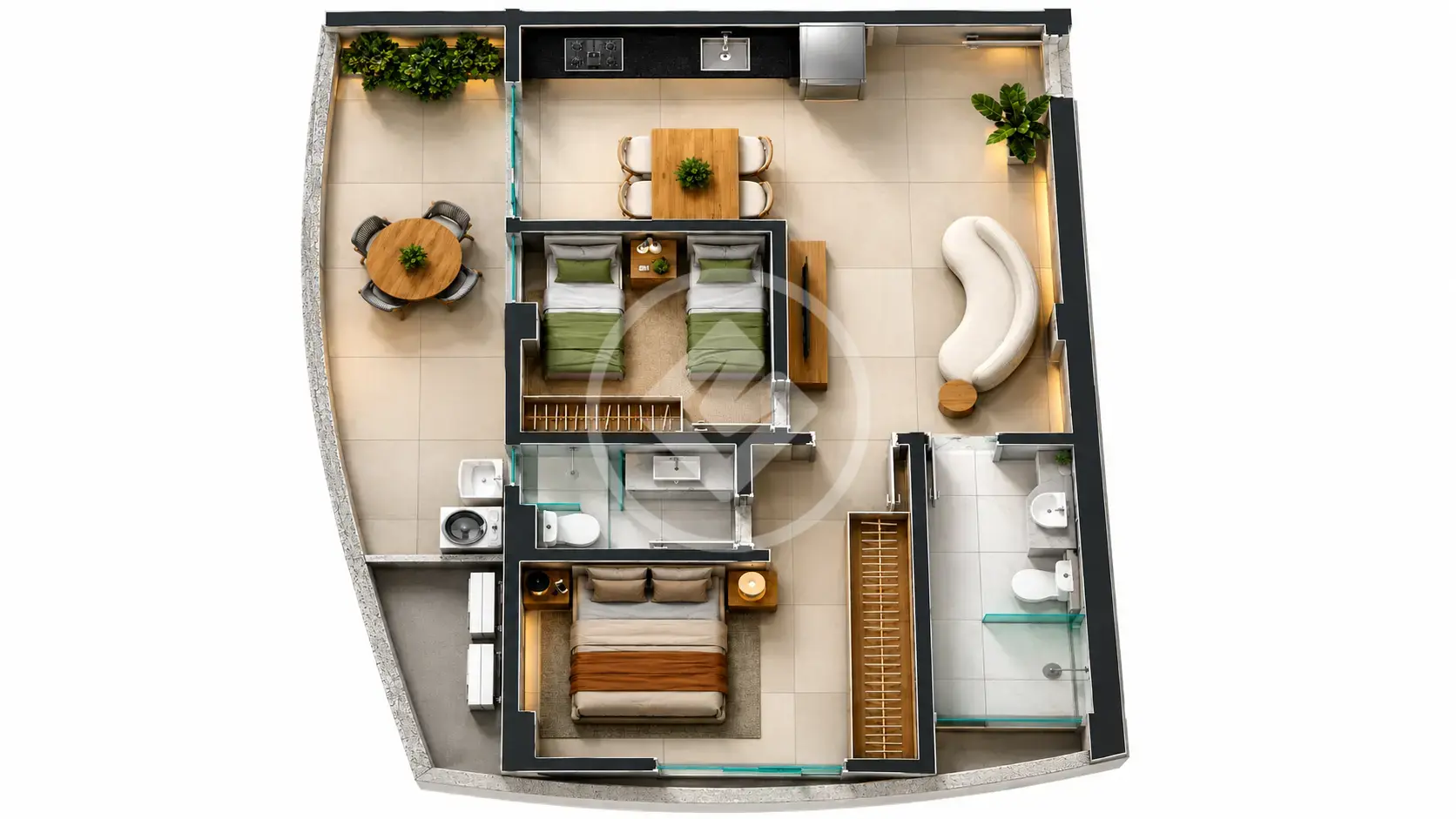 Imagem 1 - Apartamento em GRANJA MARILEUSA, Uberlândia - MG