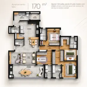 Imagem 4 - Apartamento em Jardim Karaíba, Uberlândia - MG