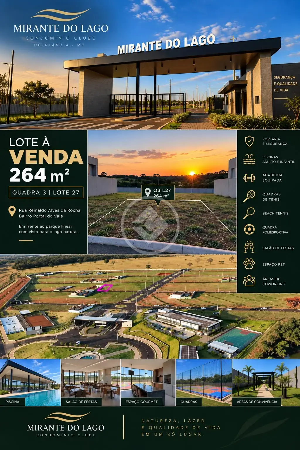 Imagem 1 - Terreno Condomínio em Portal do Vale, Uberlândia - MG