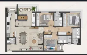 Imagem 2 - Apartamento em Reserva da Mata, São José do Rio Preto - SP