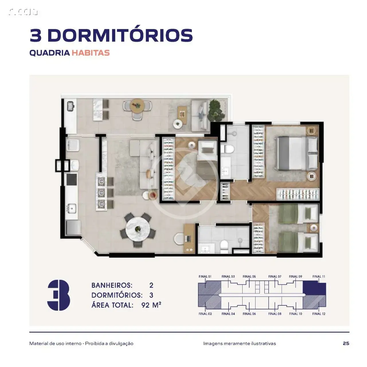 Image 18 - Apartamento em Condomínio Royal Park, São José dos Campos - SP