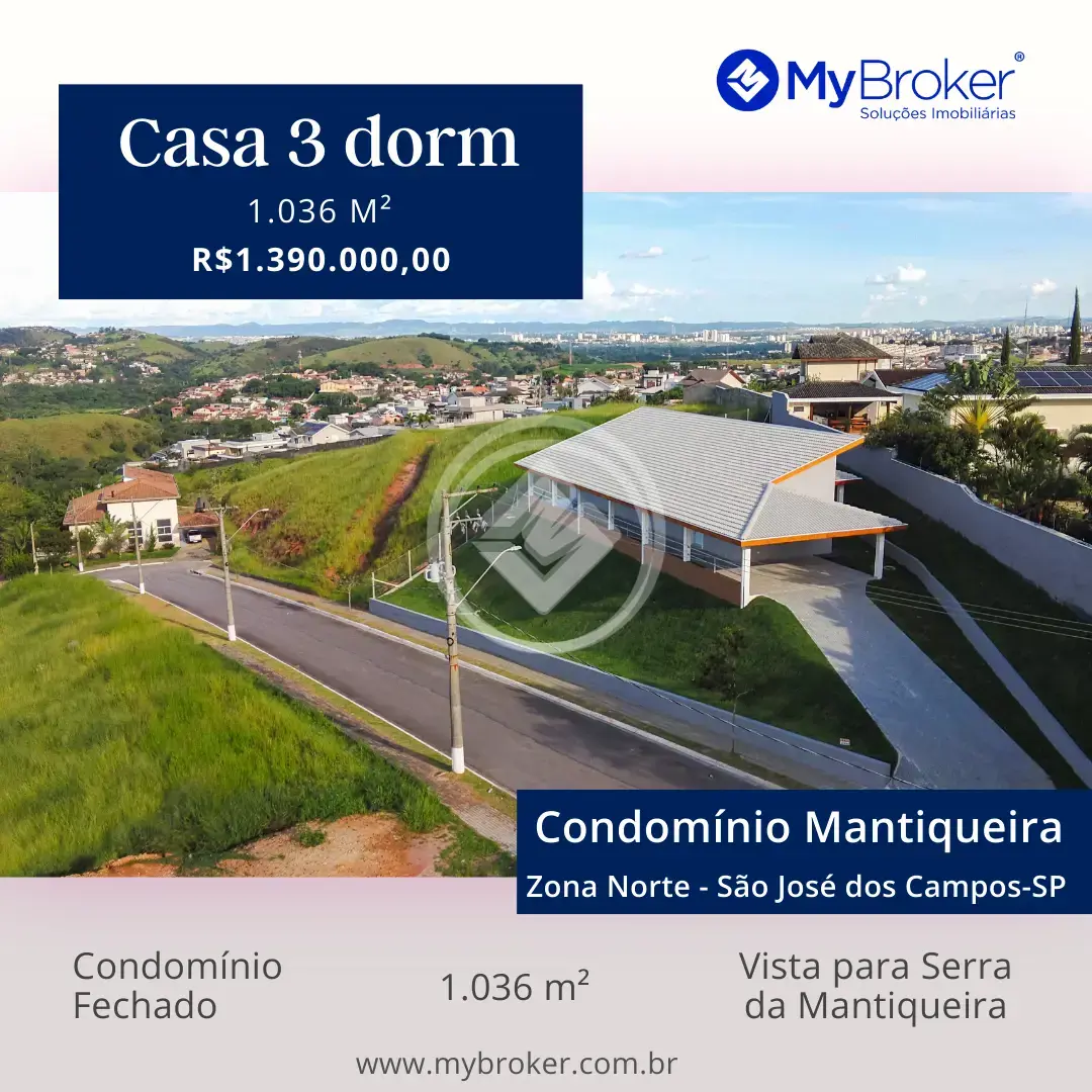 Imagem 1 - Casa Condomínio em Condomínio Residencial Mantiqueira, São José dos Campos - SP