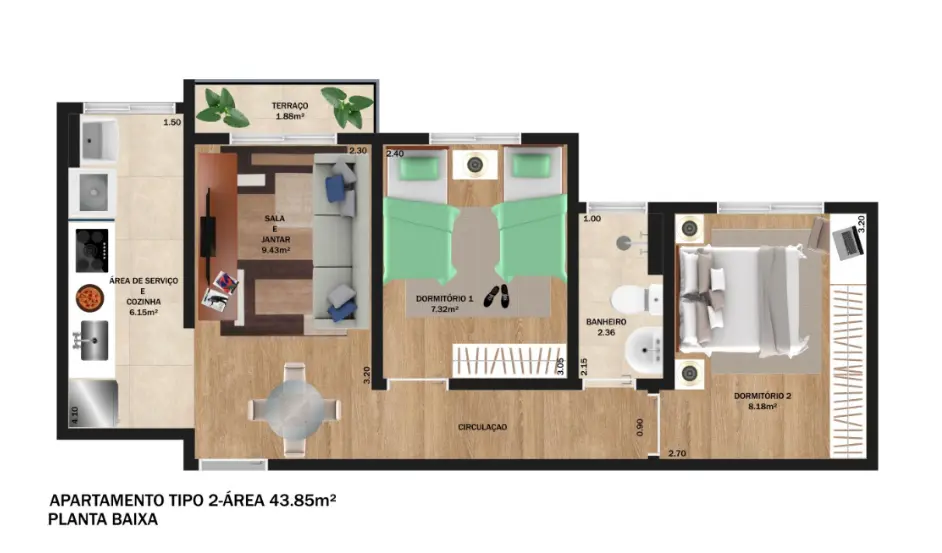 Planta 1