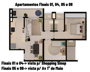 Imagem 6 - Apartamento em Residencial Cidade Jardim, Sinop - MT