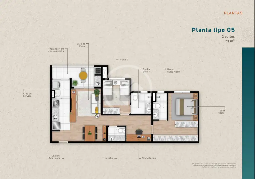 Imagem 1 - Apartamento em Sapé, Ubatuba - SP