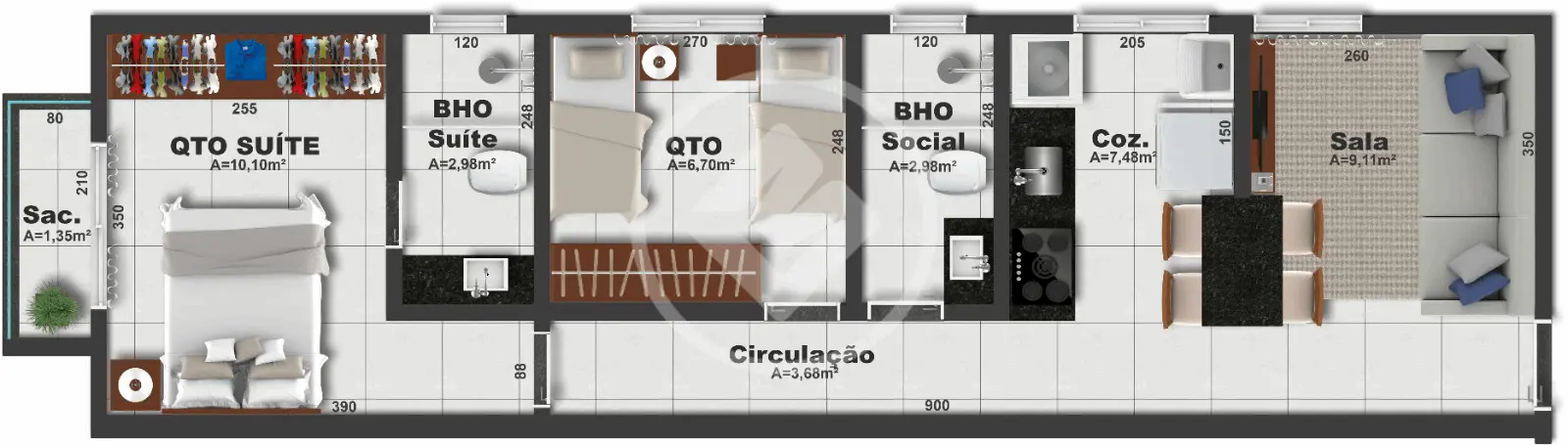 Imagem 6 - Apartamento em BRASIL, Uberlândia - MG