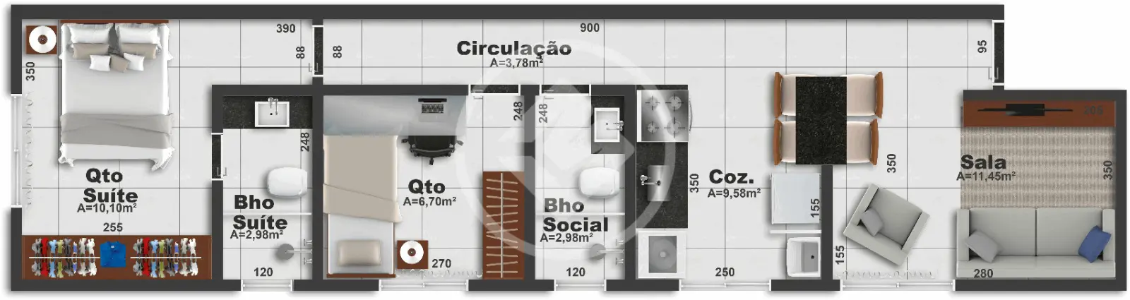Imagem 5 - Apartamento em BRASIL, Uberlândia - MG