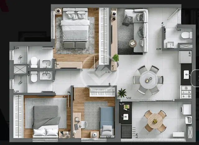 Apartamento Jardim Sul, Uberlândia - MG — foto 2