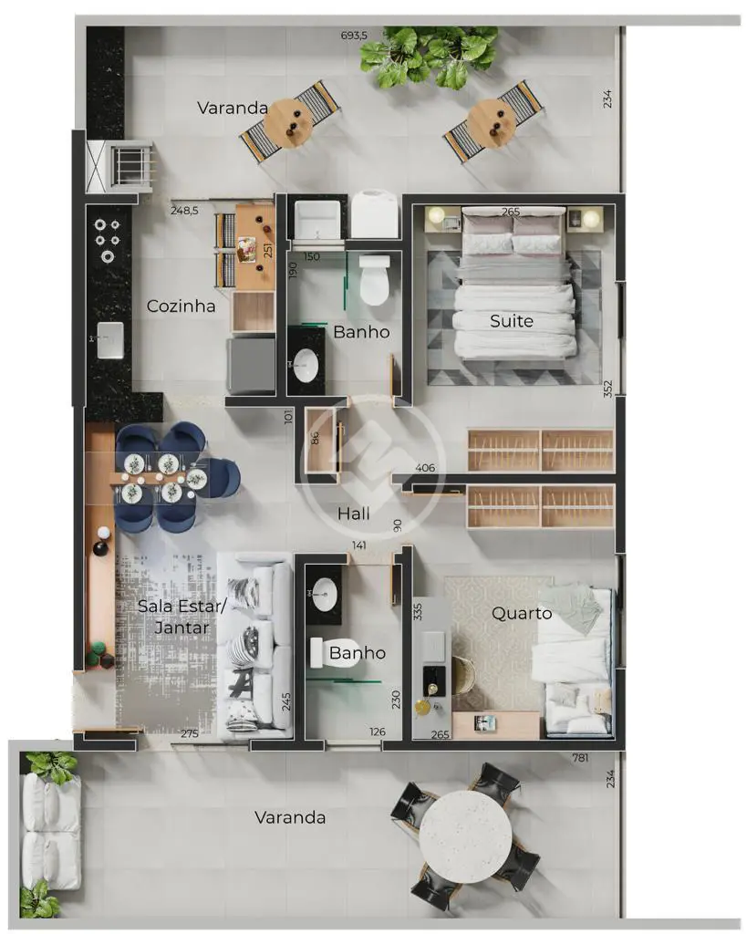 Imagem 2 - Apartamento em SANTA MÔNICA, Uberlândia - MG