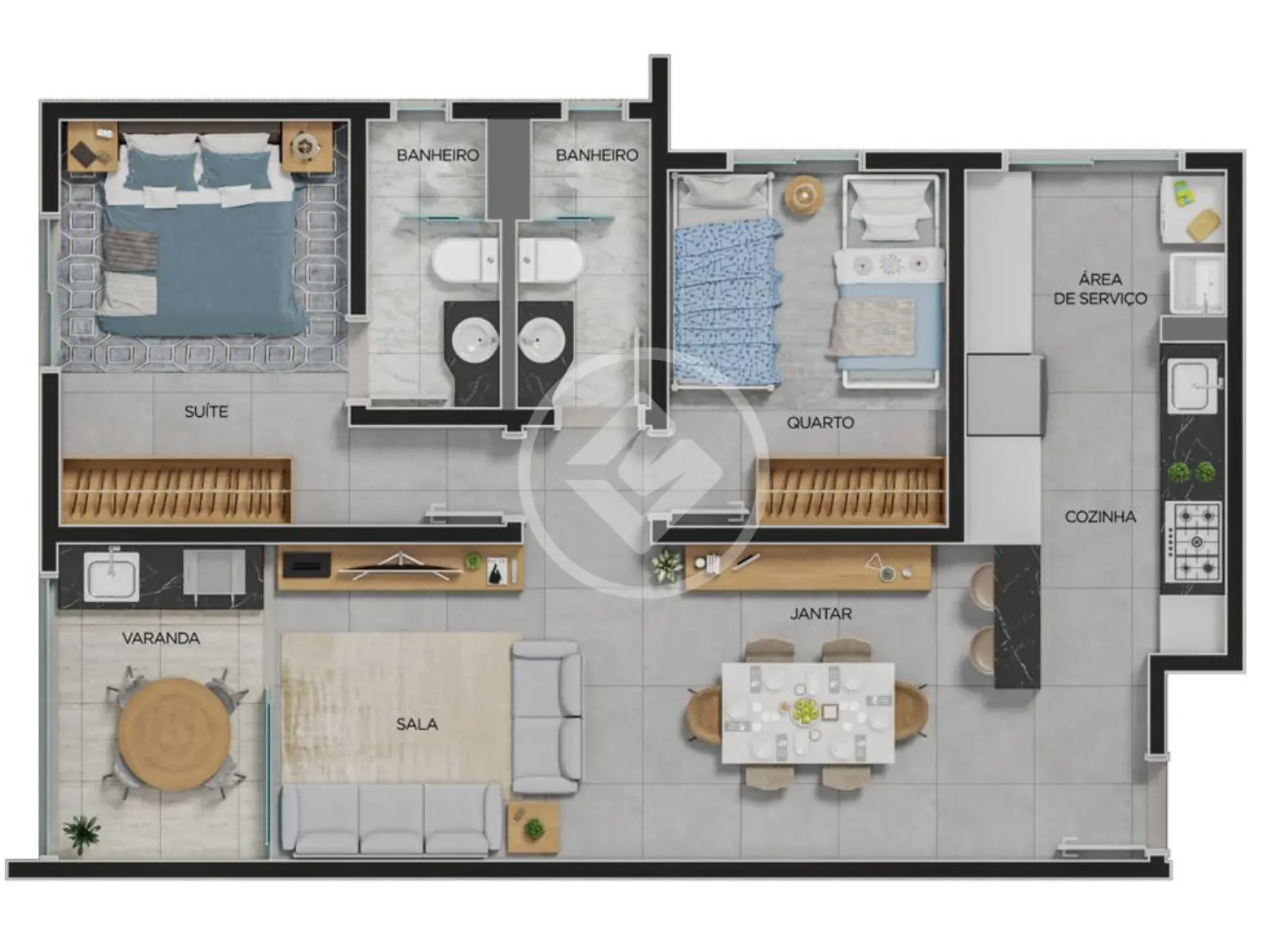 Apartamento Tubalina, Uberlândia - MG — foto 1