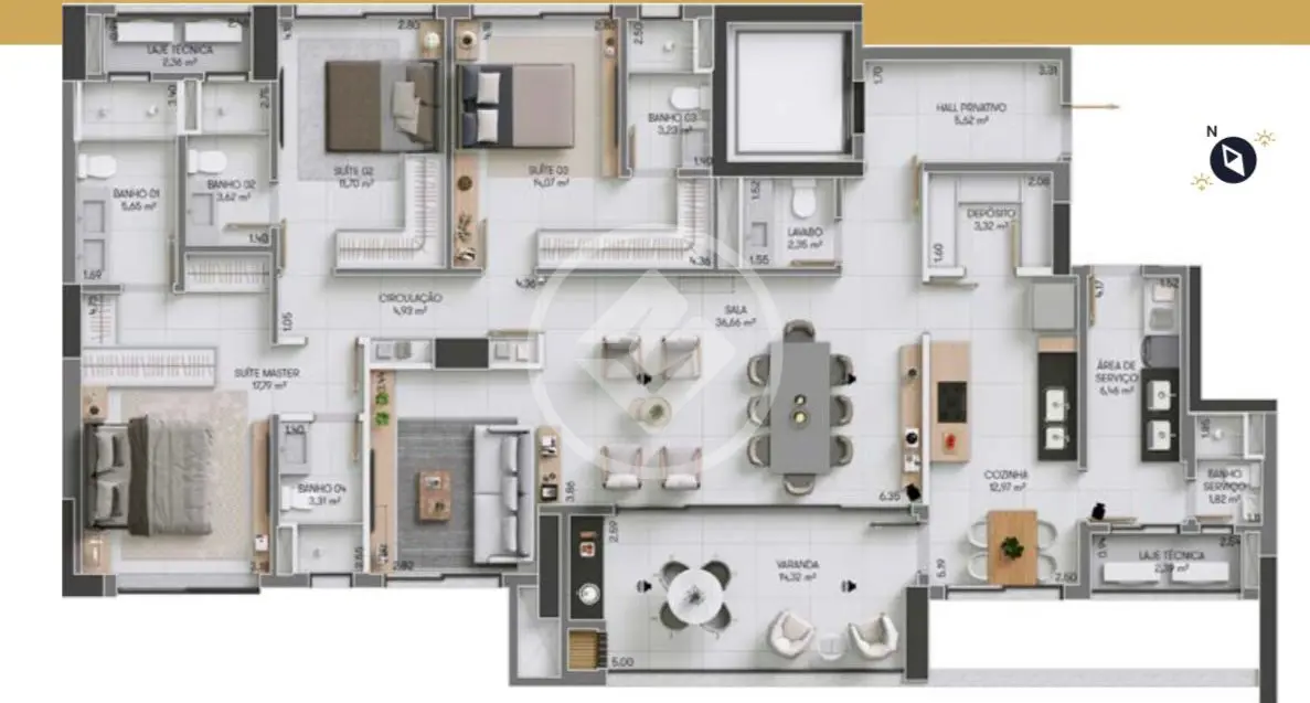 Imagem 6 - Apartamento em JARDIM KARAIBA, Uberlândia - MG