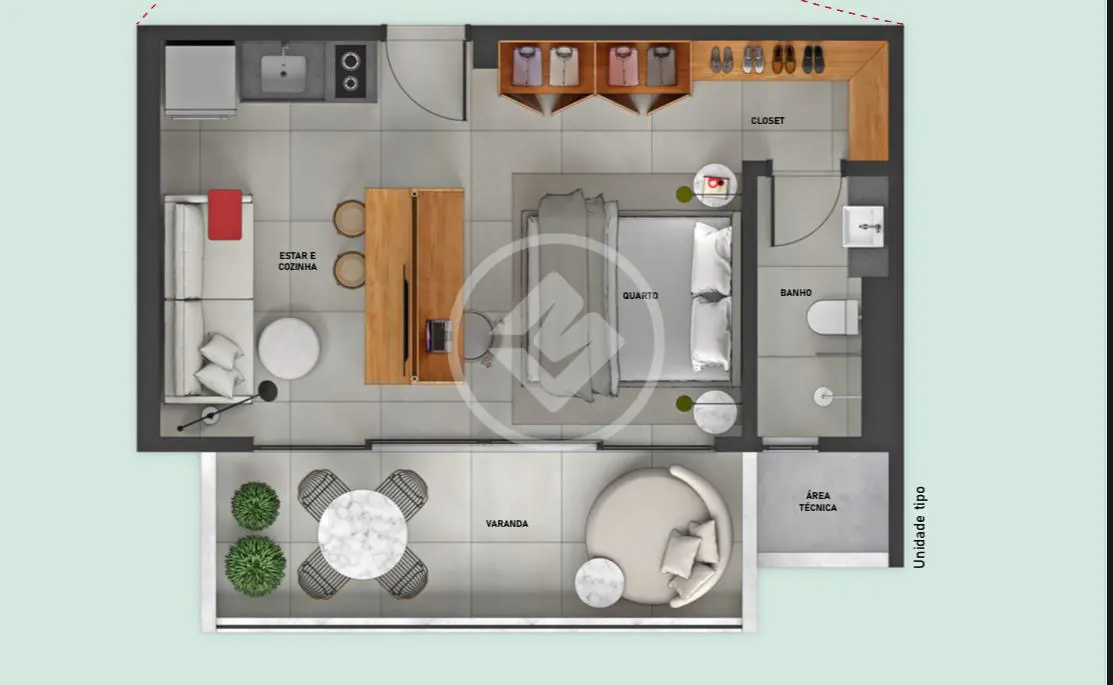 Imagem 1 - Loft / Studio em Loteamento Vale dos Vinhedos, Uberlândia - MG