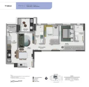 Apartamento Morada da Colina, Uberlândia - MG — foto 1