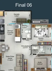 Apartamento Santa Mônica, Uberlândia - MG — foto 1