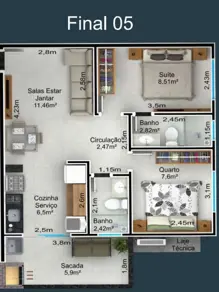 Apartamento Santa Mônica, Uberlândia - MG — foto 2
