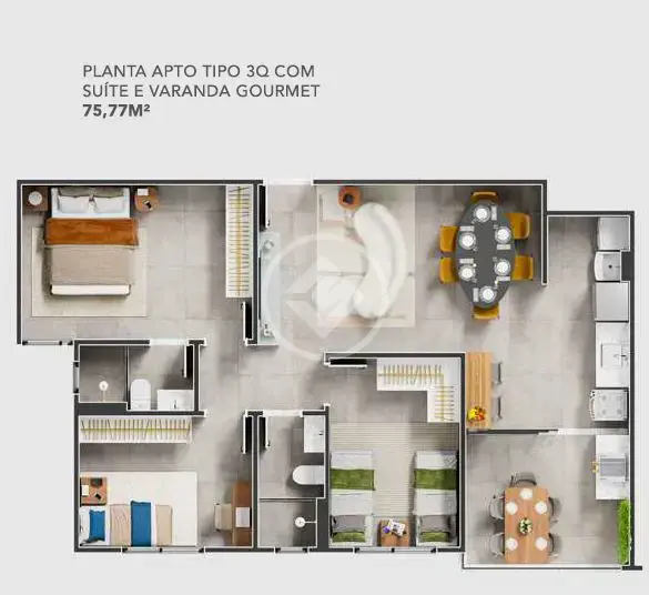 Imagem 3 - Apartamento em Patrimônio, Uberlândia - MG