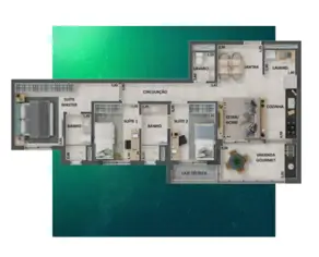 Apartamento Gávea, Uberlândia - MG — foto 2